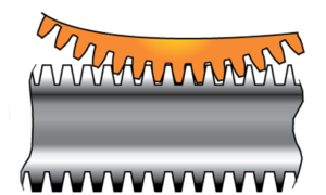 Dual Lead Worm Gear oversize diameter pitch circle